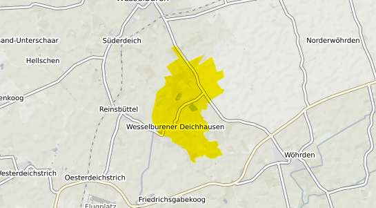 Immobilienpreisekarte Wesselburener Deichhausen